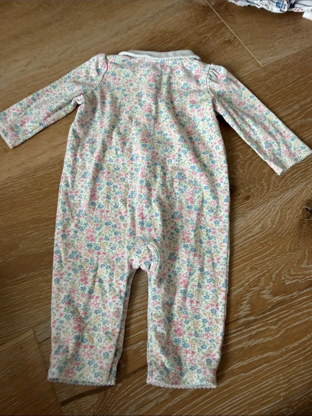 Ralph Lauren Floral Pink & Cream Baby One-Piece Romper